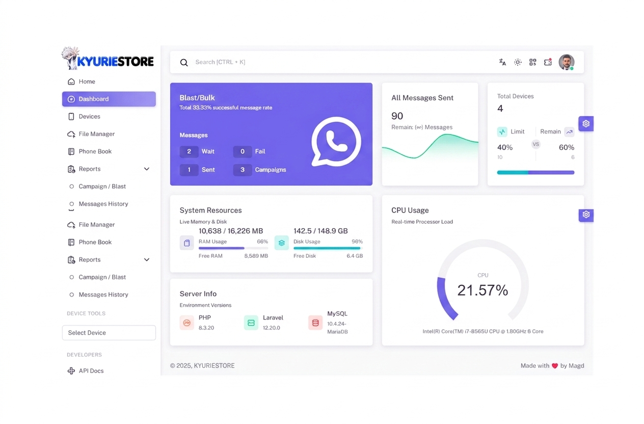 hero dashboard